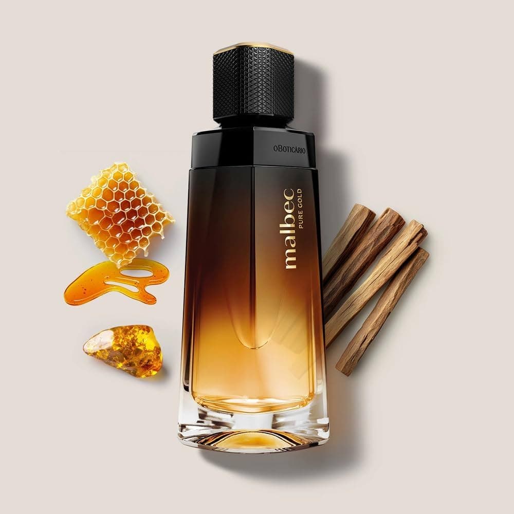 O Boticário Malbec Pure Gold — perfume amadeirado masculino