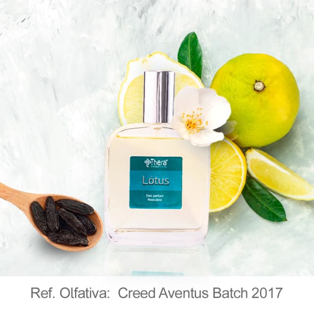 Thera Cosméticos Lótus — perfume amadeirado masculino