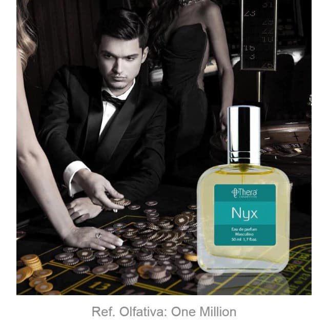 Thera Cosméticos Nyx — perfume amadeirado masculino
